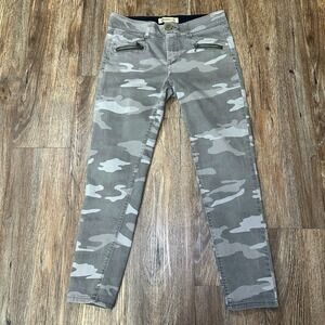 Democracy Womens Ab Tecnology Muted Camouflage Mid-Rise Stretch Jeans Sz 6